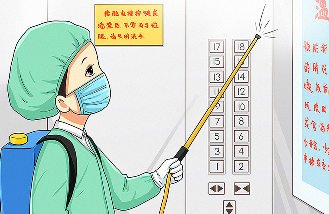 安全乘梯，立達(dá)博仕與您共抗疫情！