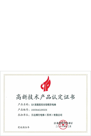 LB高強(qiáng)度安全型載貨電梯